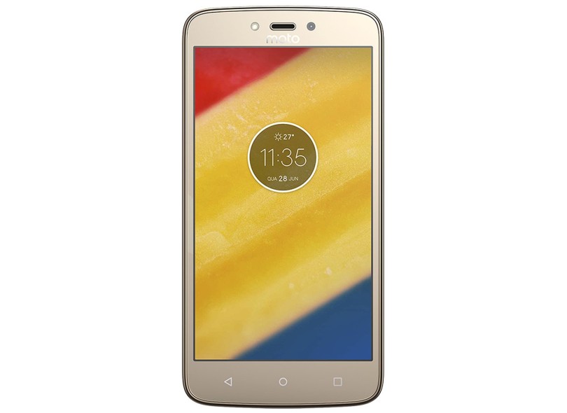 Smartphone Motorola Moto C C Plus TV Digital 8GB XT1726 8,0 MP 2 Chips Android 7.0 (Nougat) 3G 4G Wi-Fi