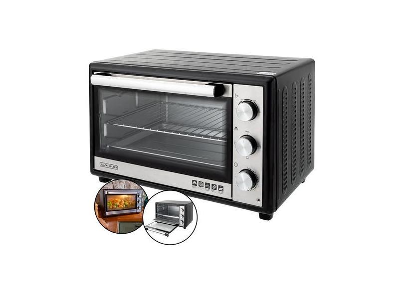 Forno Elétrico 46lt 220v 1800w De Bancada Timer Black+decker Forno Elétrico de Bancada, 46 Litros, Grelha, Assa, Gratina, Promoção, Preço Baixo, Envio Rápido