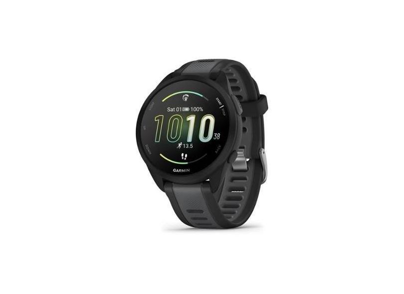 Relógio Smartwatch e Monitor Cardíaco de Pulso e GPS Garmin Forerunner 165 Music-Unissex