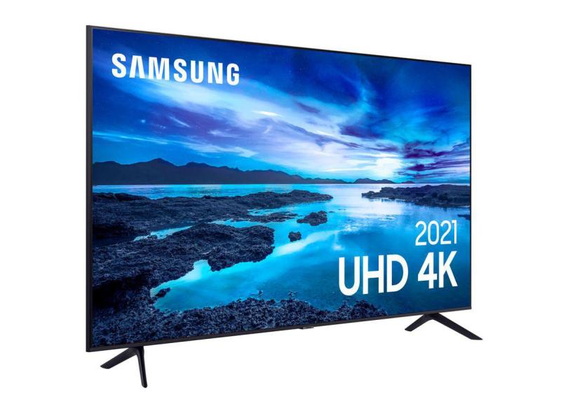 Smart TV TV LED 55 " Samsung Crystal 4K HDR 55AU7700 3 HDMI
