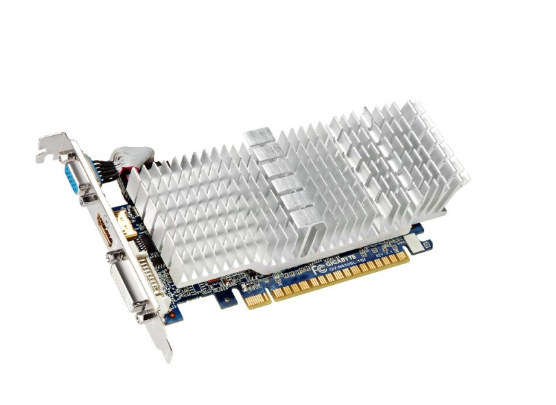 Placa de Video NVIDIA GeForce GT 610 1 GB DDR3 64 Bits Gigabyte GV-N610SL-1GI