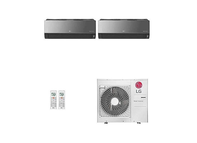 Ar-Condicionado Multi Split Inverter LG 36.000 BTUs (1x Evap HW Artcool 18.000 + 1x Evap HW Artcool 24.000) Quente/Frio 220V