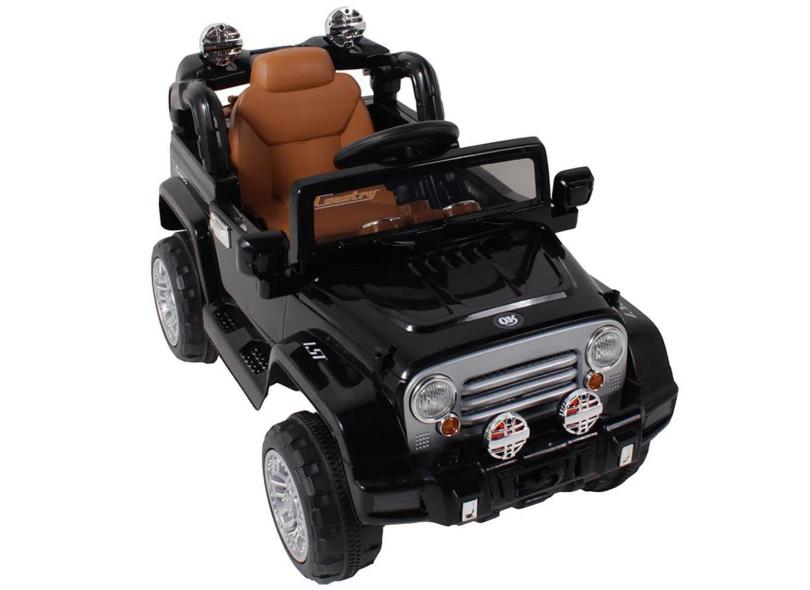 Mini Carro Elétrico Bel Brink R/C Jipe Trilha Preto 12V 3+ 927607