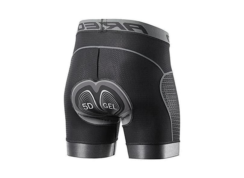 DOYING Calção de baixo para bicicleta masculino 5D acolchoado com gel de secagem rápida MTB para bicicleta