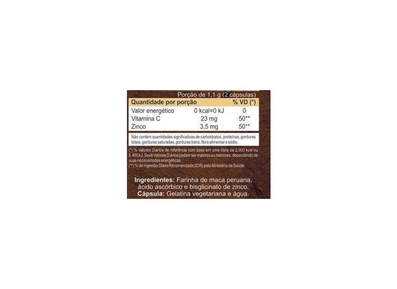 Maca Peruana 550mg 60 Cápsulas - Unilife