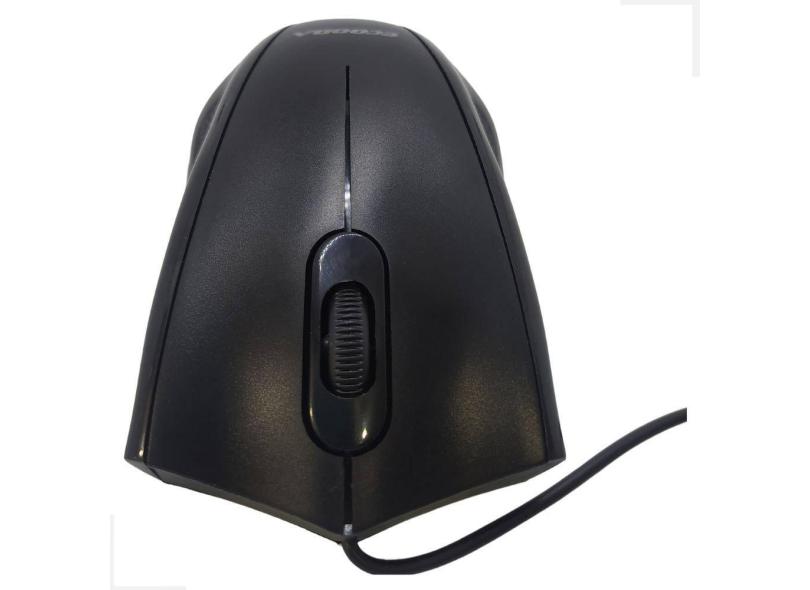 Mouse Com Fio/USB Óptico ECOODA Objetiva MS8031 Preto