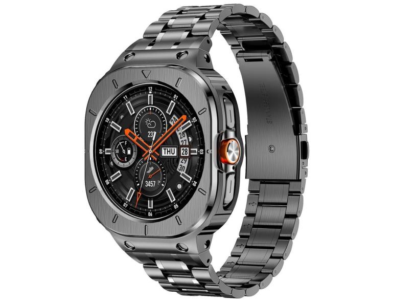 Watch Band + Case baiteyou em aço inoxidável para Samsung 47 mm