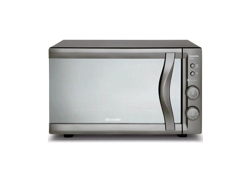 Forno Elétrico De Bancada Mueller  Vidro Espelhado 44 Litros 601072009/601072012