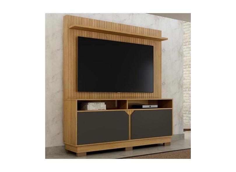 Home Theater 2 Portas Painel Em Mdf Fresado Berlim - Valdemóveis
