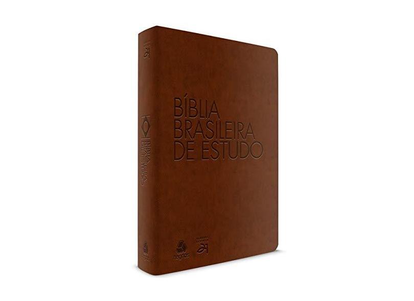 Bíblia Brasileira de Estudo - Capa Marron - Luiz Say&#227;o - 9788577421947