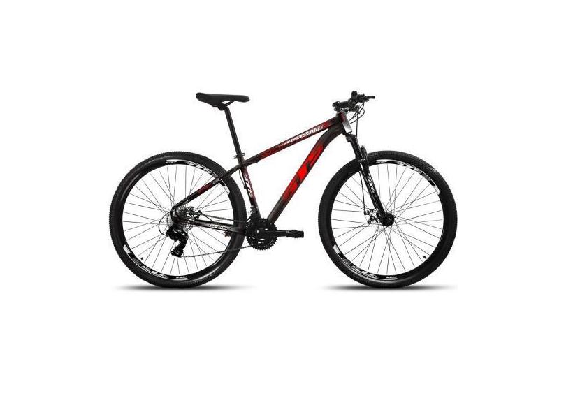 Bicicleta aro 29 aluminio gts supreme freio a disco 24 marchas, 21, Pr