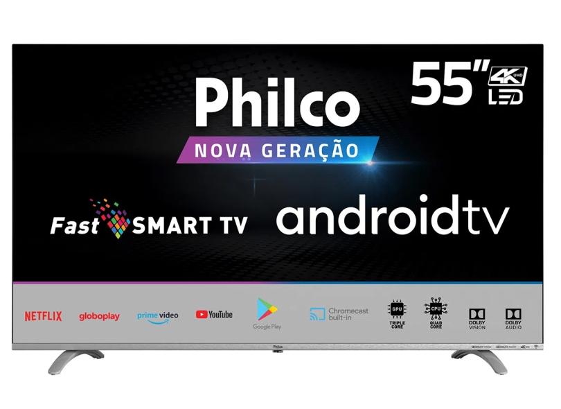 Smart TV TV LED 55 " Philco 4K PTV55Q20AGBLS 3 HDMI