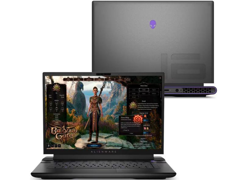 Notebook Gamer Dell Alienware M16 AW16-i1300-M16P Intel Core i9 13900HX 16" 16GB SSD 1 TB Windows 11 GeForce RTX 4060