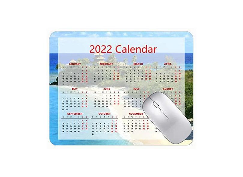 Mouse pad para jogos com design especial de 2022, mouse pad para jogos, praia, mar, árvores, resort, resort, mouse pad com bordas costuradas