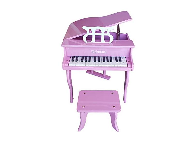 Piano de Cauda Infantil 30 Teclas Turbinho Rosa