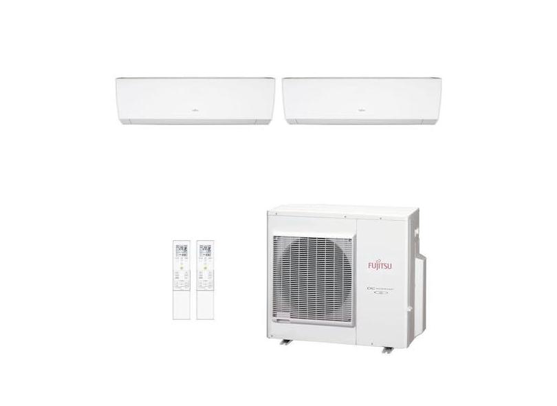 Ar-Condicionado Multi Split Inverter Fujitsu 35.000 (2x Evap HW 18.000) Quente/Frio 220V