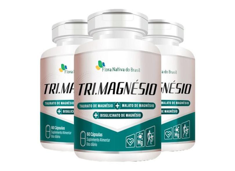 Tri Magnésio 500mg 3 X 60 Cápsulas - Flora Nativa com o Melhor Preço é ...
