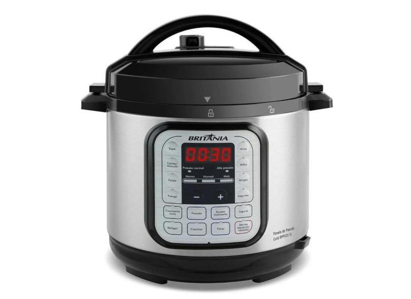 Panela de Pressão Britânia Revestimento Gold Bpp02g 5L 900W 127V