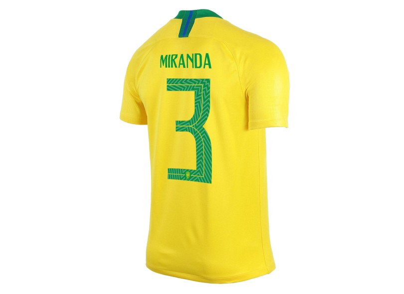 Camisa Torcedor Brasil I 2018/19 com Nome e Número Nike
