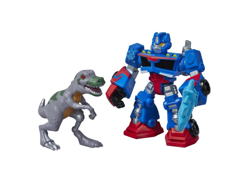 Boneco Transformers A7276 Optimus Prime e T-Rex - Hasbro