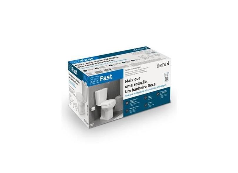 Kit Completo Bacia Com Caixa Acoplada Fast Deca KP.760.17 em Promoção é ...