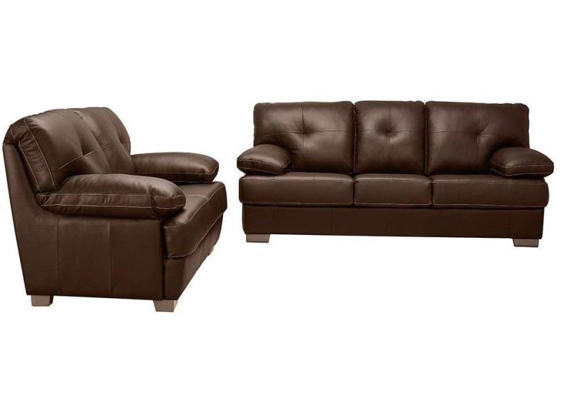 Conjunto 2 e 3 lugares Couro Fresno Mempra