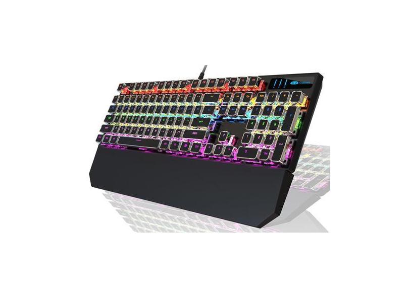 Teclado mecânico para jogos Camiysn Typewriter Style preto