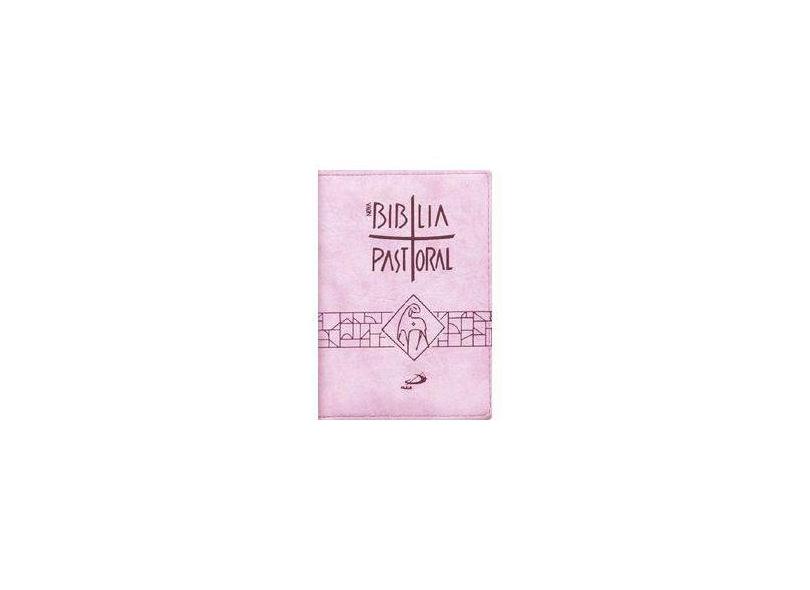 Nova Bíblia Pastoral - Média - Zíper Rosa - Vv.aa. - 9788534945493