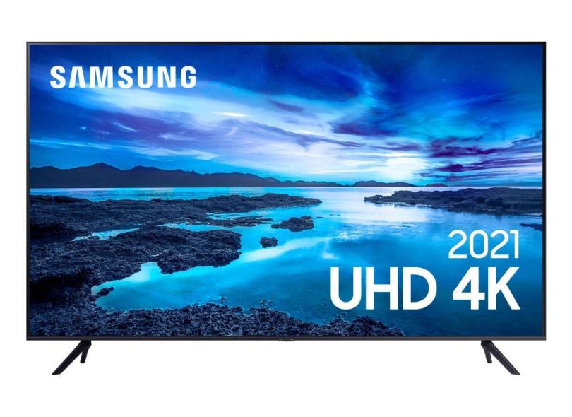 Smart TV TV LED 55 " Samsung Crystal 4K HDR 55AU7700 3 HDMI