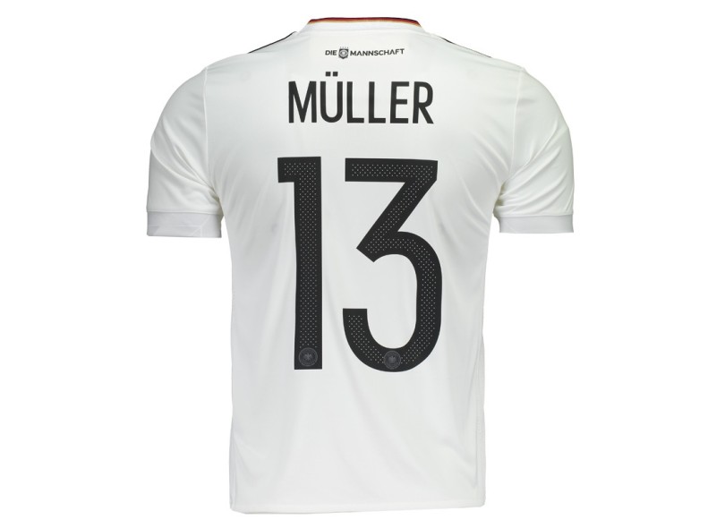 Camisa Torcedor Alemanha I 2017 com Número Adidas