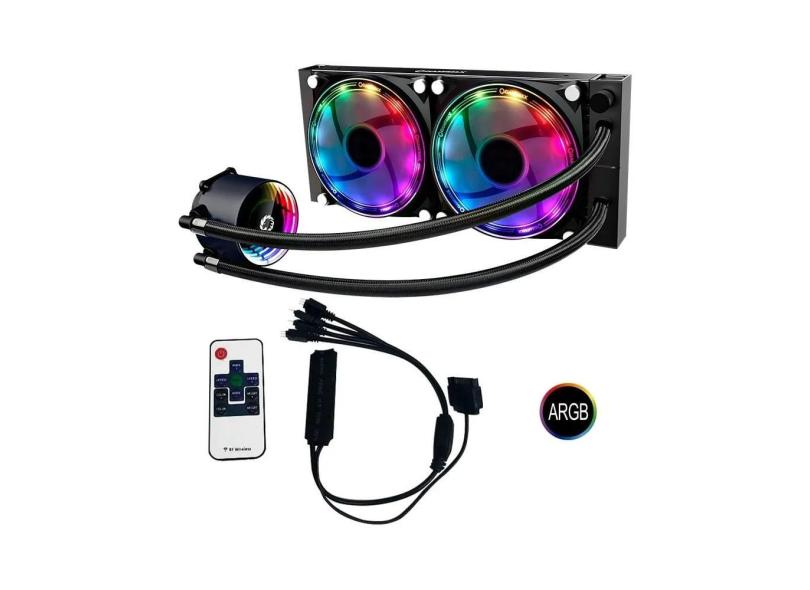 Water Cooler Argb Gamemax Ice Chill 240 + Controle Remoto em Promoção é
