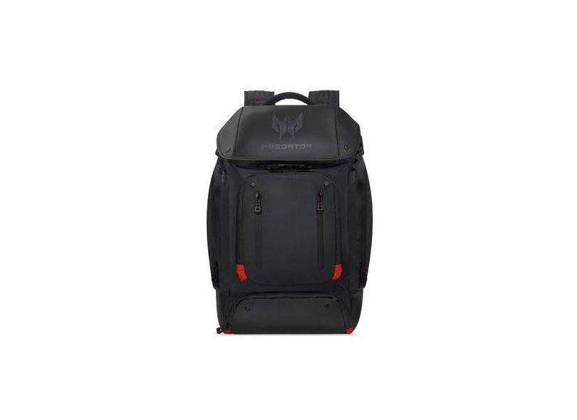 negro mochila utilitaria para juegos Accesorios Acer Predator adecuada para todos los portátiles de 15.6 y 17.3, muchos compartimentos adicionales, acolchado estable y cómodo 