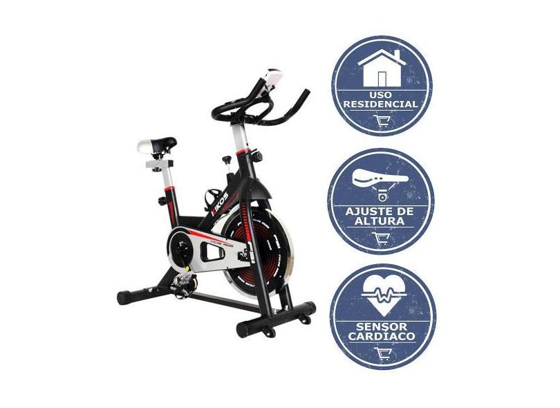 Bicicleta Ergométrica Vertical Spinning Kikos Profissional F5i Com Rod