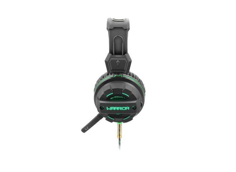 Headset Gamer Warrior Magne P2+Usb Com Led Verde - Ph143