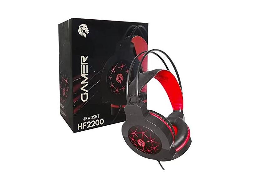 Headset Gamer HF-2200 Hayom 40mm Com Microfone e Led