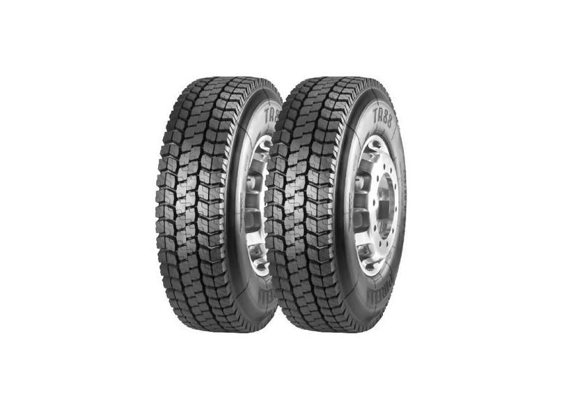 Kit Pneu Aro 22,5 Pirelli 295/80R22.5 152/148M - 2 Unidades