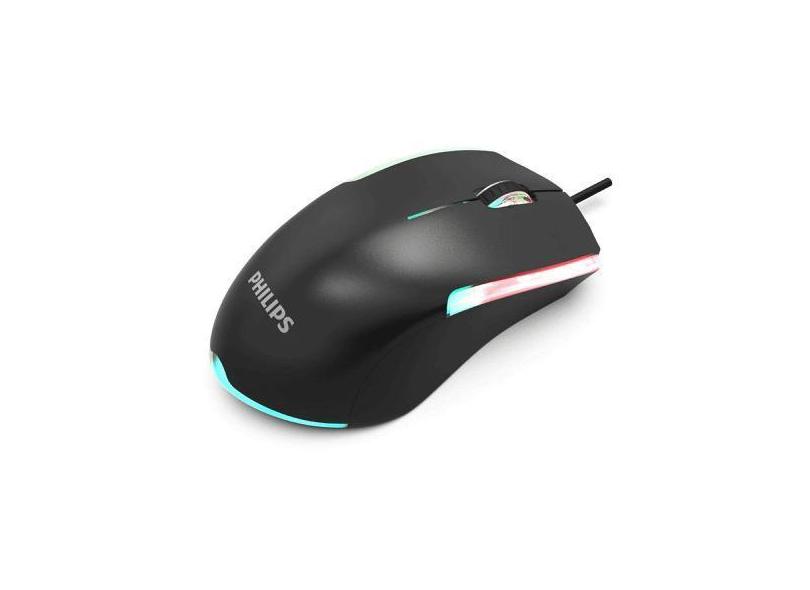 Mouse Philips G314 3 Botões Ambiglow
