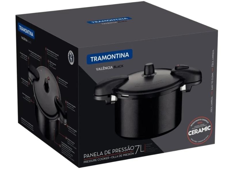 Panela de Pressão Tramontina 7 l Valência Black 20565424