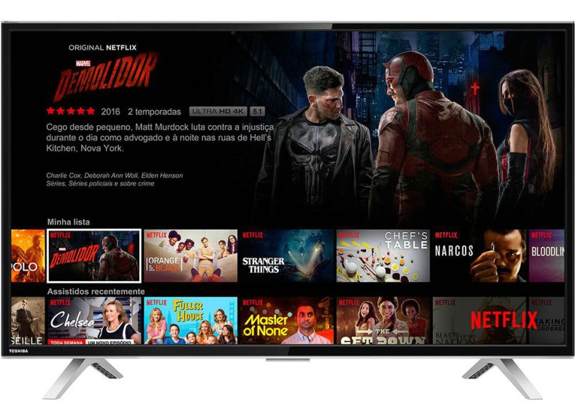 Smart TV TV LED 40" Toshiba Full HD Netflix 40L2600 3 HDMI