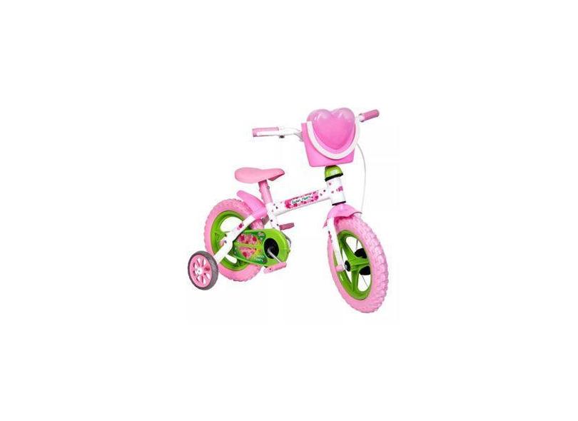 Bicicleta Aro 12 Para Menina Rosa Sweet Heart Com Bolsa - Styll Baby