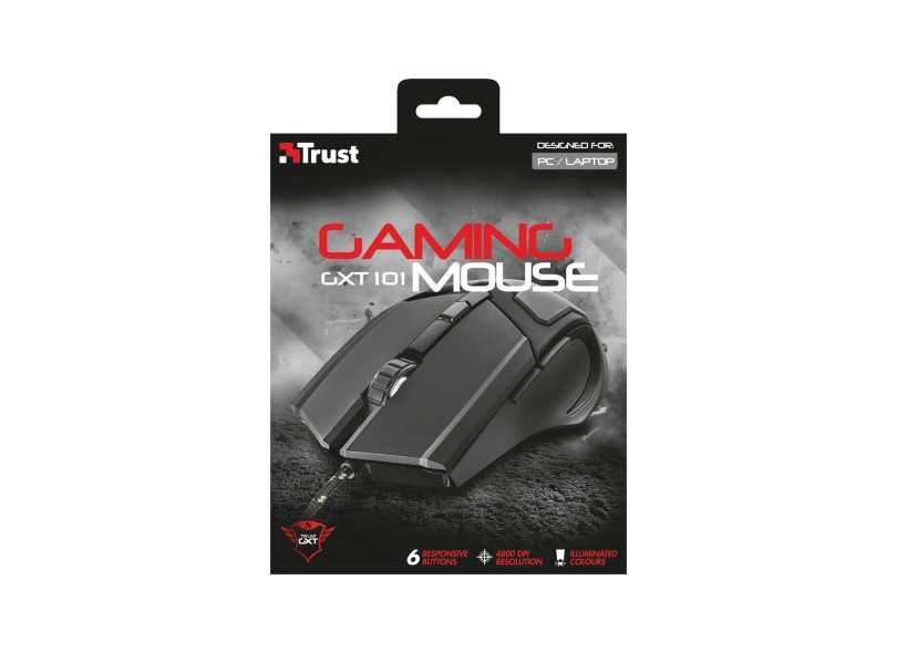 Mouse Óptico Gamer USB GXT 101 - Trust