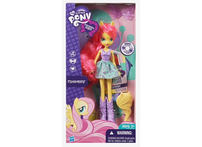 Boneca My Little Pony Equestria Girls Fluttershy A4099 Hasbro