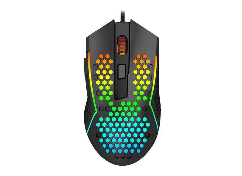 Mouse Gamer Reaping rgb Até 12400 dpi 6 Botões Redragon