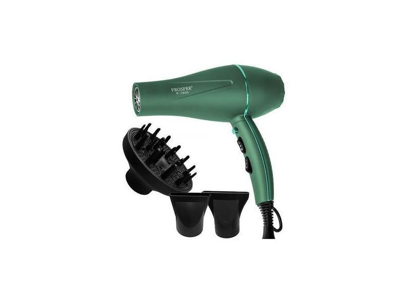 Secador De Cabelo Prosper P 7600 7.000 Watts 110 120 V ~ 50 60 Hz Verd