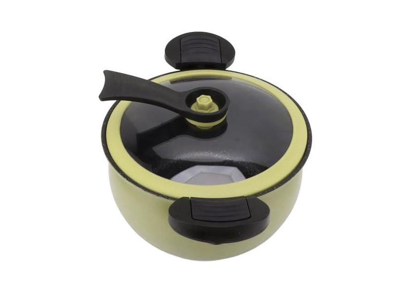 Panela de Pressão de Aço Inoxidável, Tampa de Vidro Temperado, Grande Capacidade, Panelas de Pressão, Utensílios de Cozinha (5L)