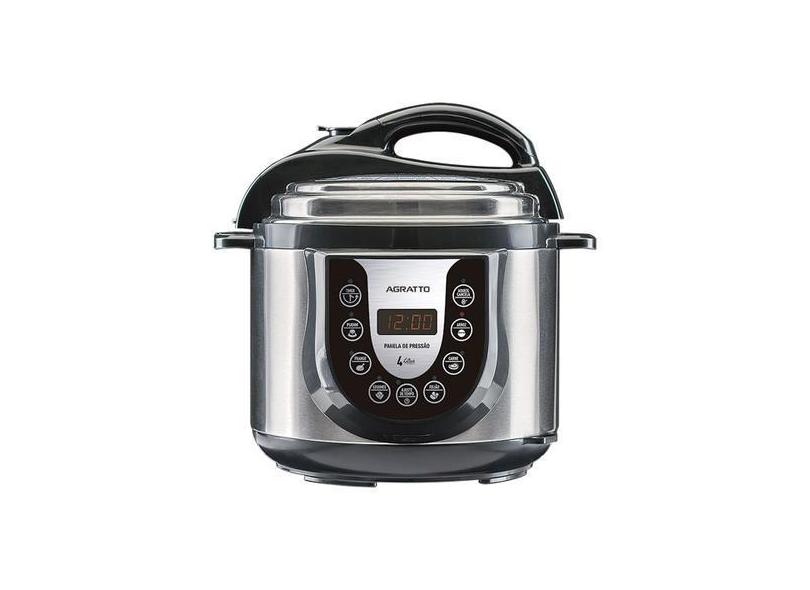 Panela De Pressão Elétrica Digital 4 Litros Timer Multifuncional Feijã