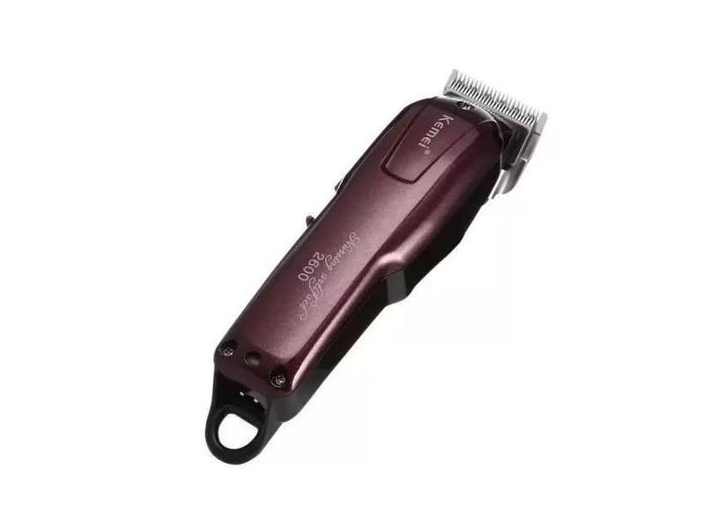 Maquininha De Cortar Cabelo Kemei 6 Pentes Km2600