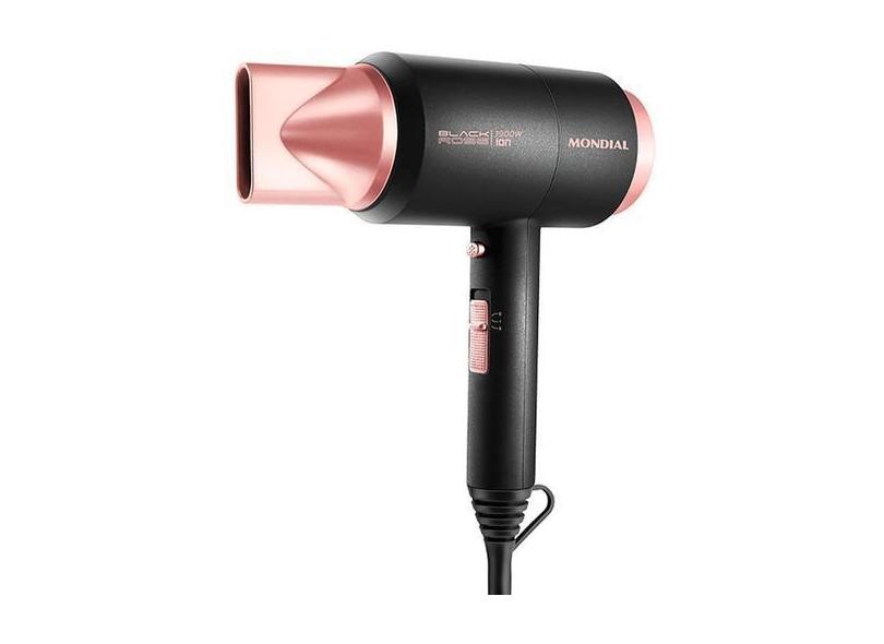 Secador De Cabelo Mondial Sc 38 1900 W 220V Preta Rose