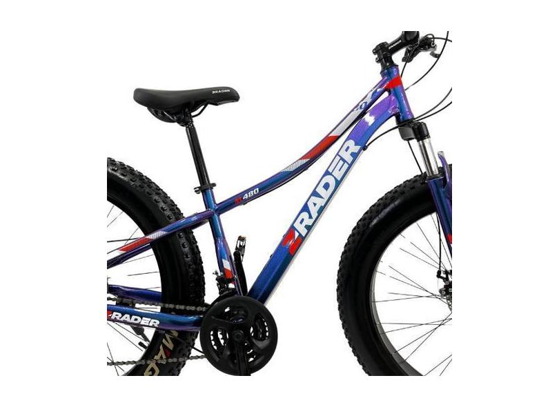 Bicicleta Aro 26'' Com 21 Marchas Fat Quadro Rebaixado - Z-Rader - Bik