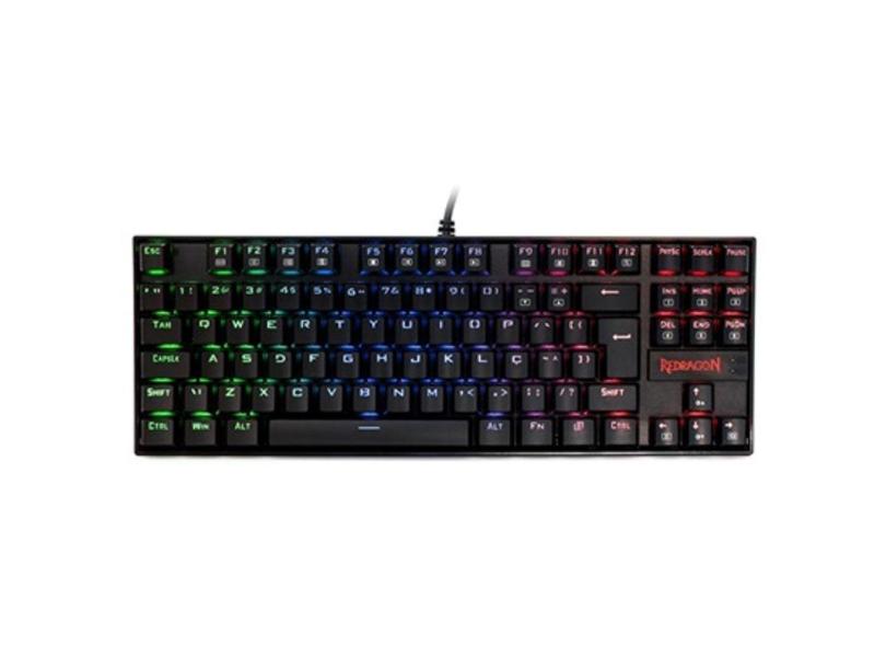 Teclado Mecânico Gamer Kumara RGB Black Swicht Blue
